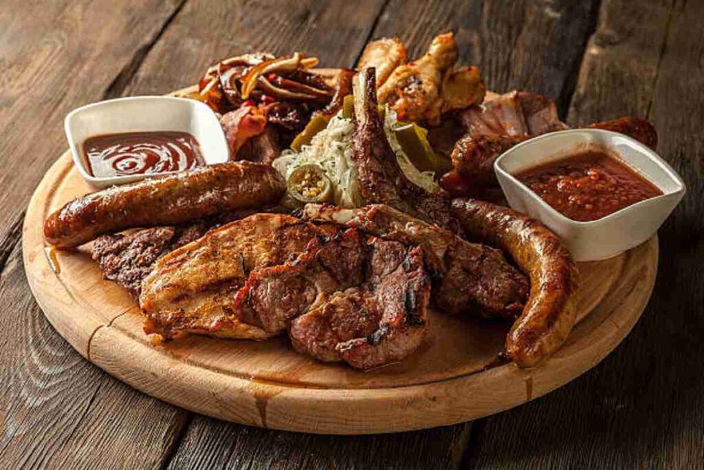 Sizzling Platter of Delectable Mixed Grill Delights
