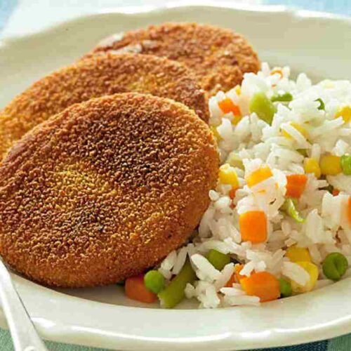 Asian-inspired Fish Cakes and Rice