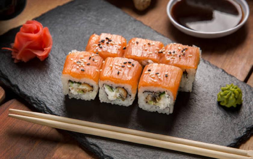 Sushi Platter with Fresh Ingredients