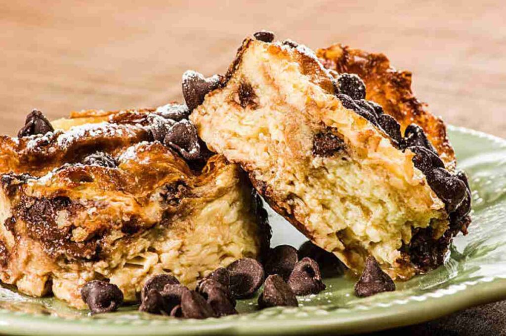 Baking Chocolate Bread and Butter Pudding